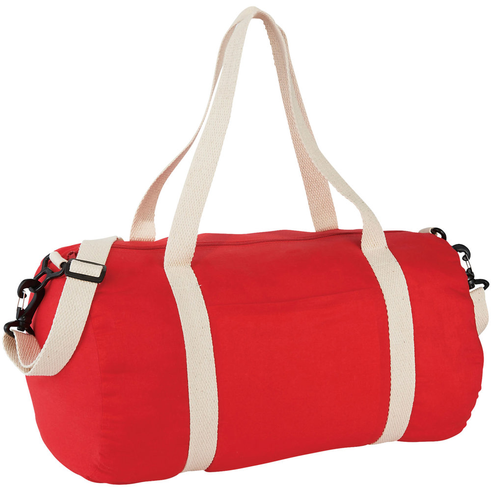 Barrel katoenen duffeltas 25L - Rood