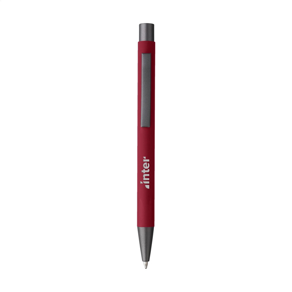 Brady Soft Touch Recycled Alu pennen - rood (± PMS 194C)