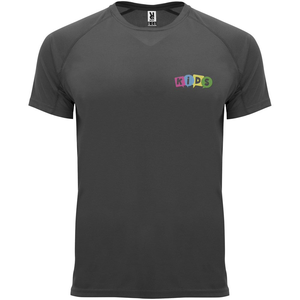 Bahrain 135 g/m² sportshirt met korte mouwen voor kinderen