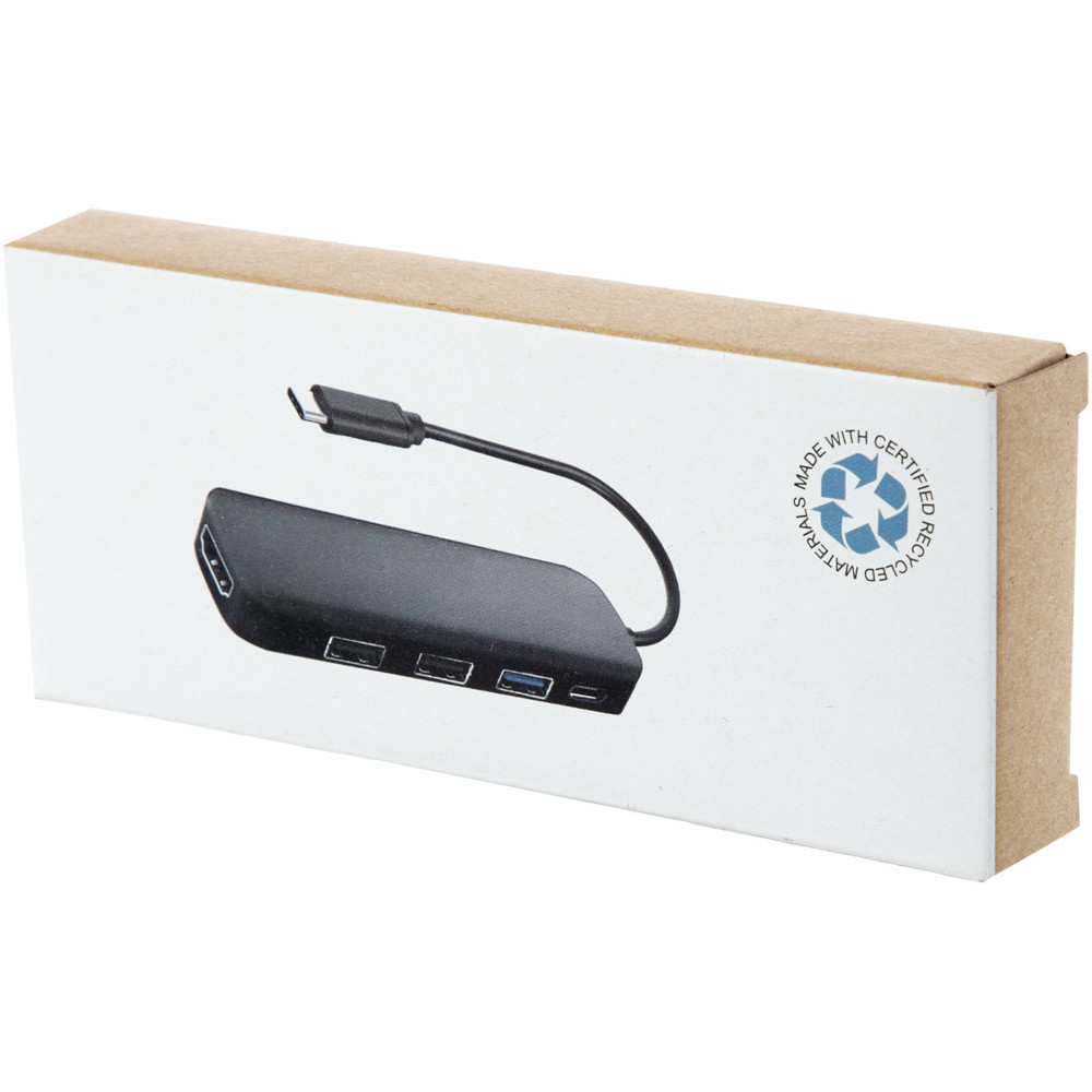 Loop RCS gerecyclede plastic multimedia-adapter USB 2.0-3.0 met HDMI-poort