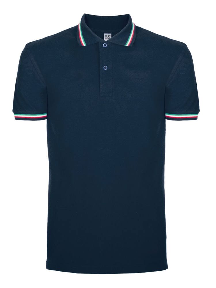 BS Italy polo, 200 gr/m² - Navy (PMS 5395C)