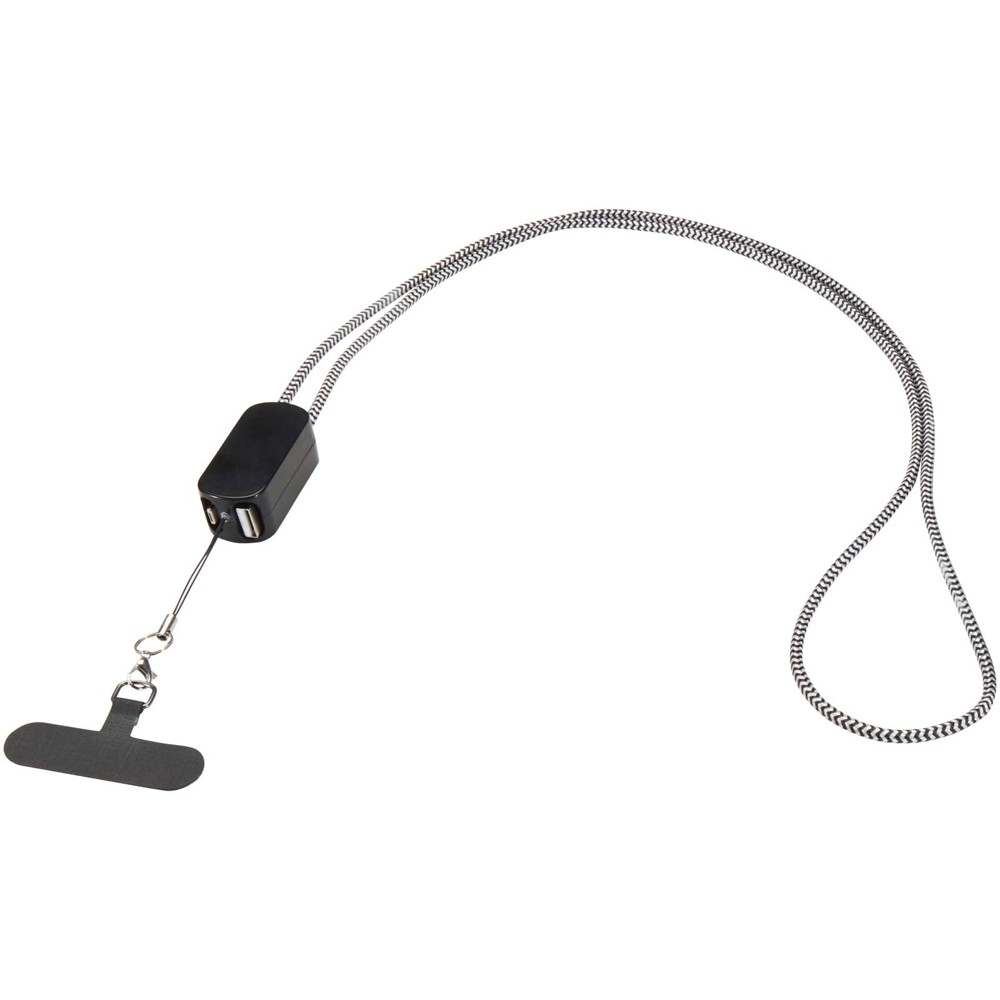 Anser gerecycleerde plastic smartphonesnoer met geïntegreerde 27W 5-in-1 kabel