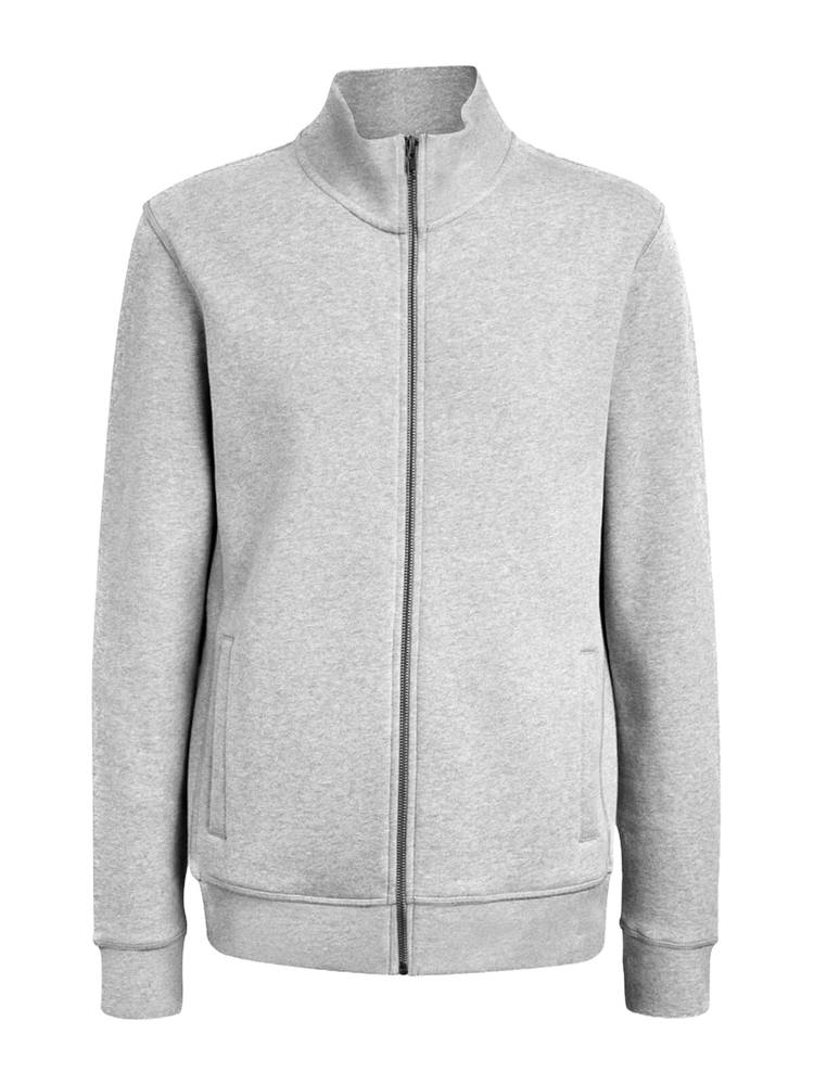 BS Harlem full zip sweater, 280 gr/m² - Grijs melee (PMS Cool Grey 7C)