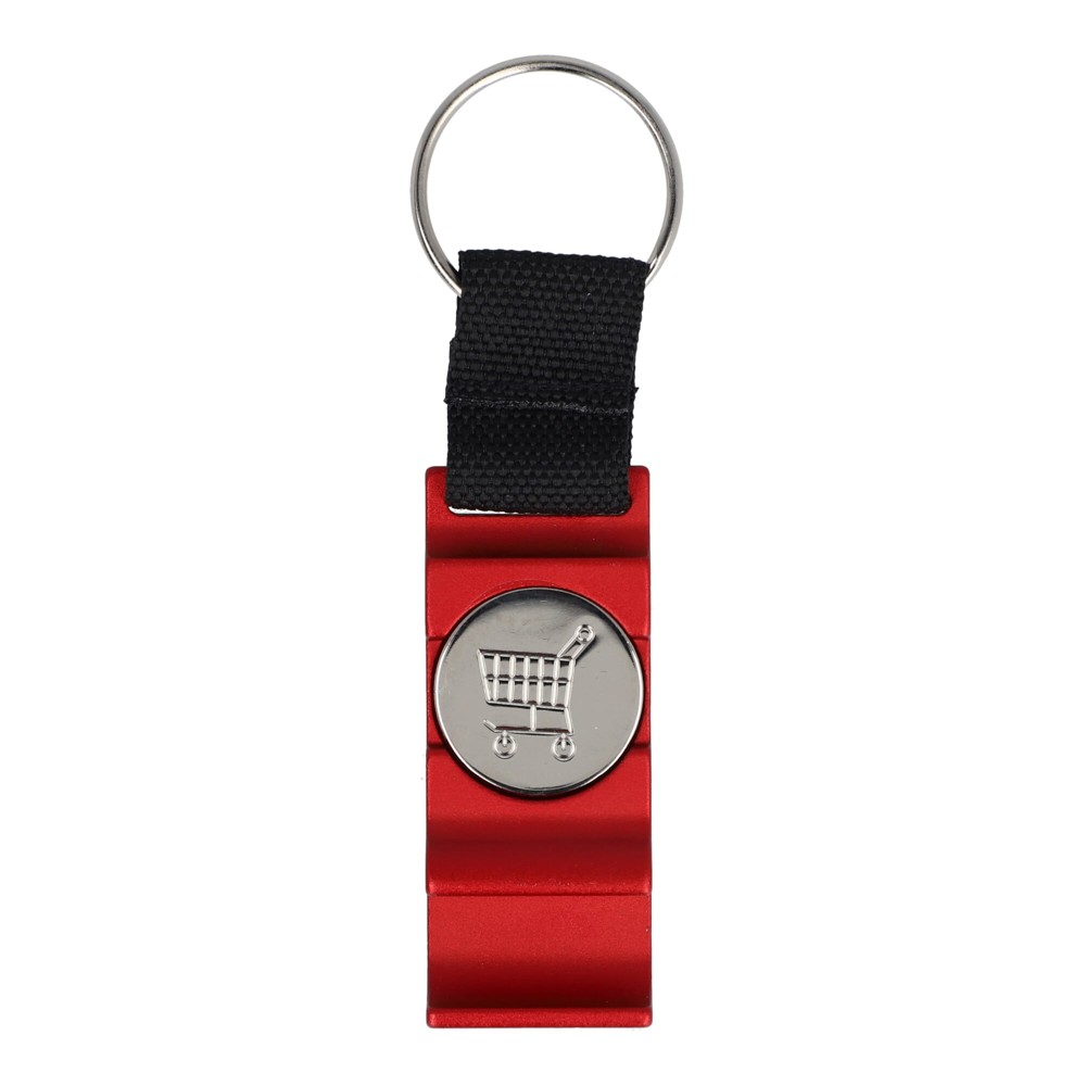 3-in-1 flesopener sleutelhanger - Rood