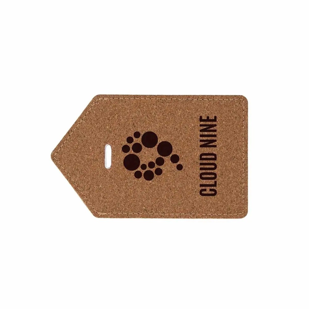 Eco Luggage Tag Cork- Bruin