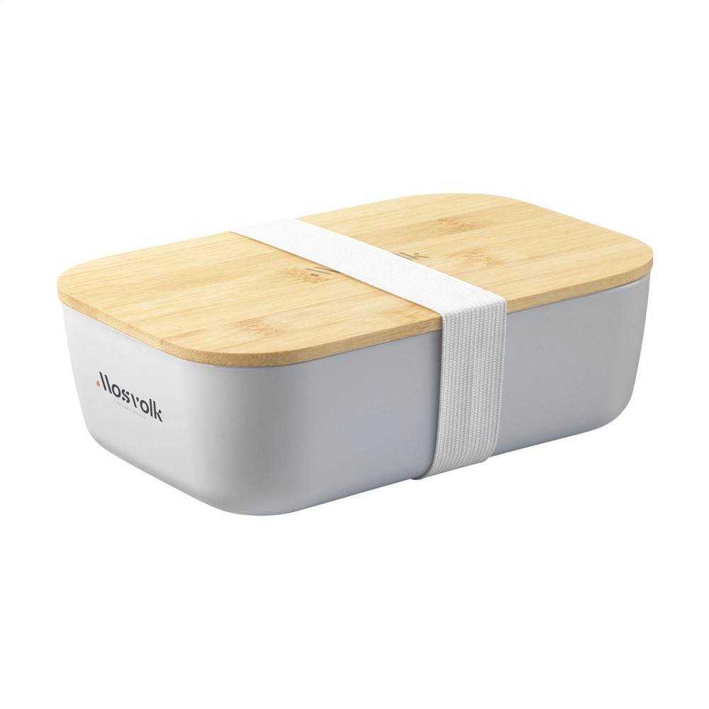 Midori Bamboo Lunchbox - grijs (± PMS Cool Grey 5C)