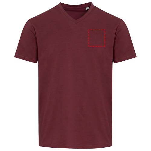 Balfour 200 g/m² unisex OCS organisch T-shirt met korte mouwen en V-hals