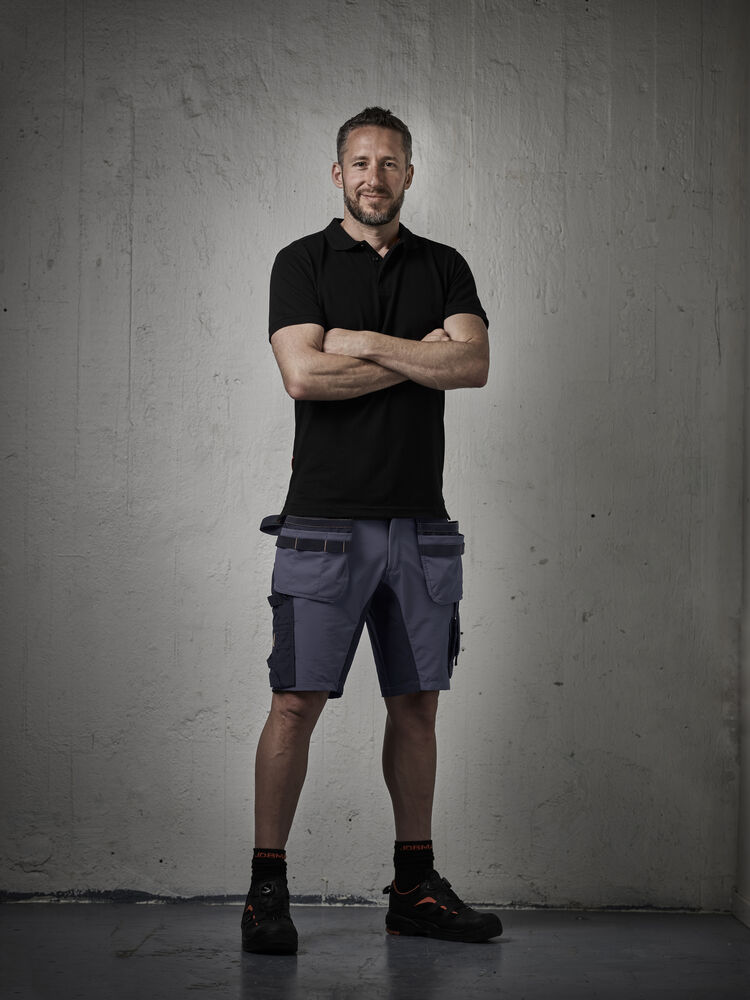 Jobman - 2196 Stretch Shorts HP Donkergrijs/Zwart C44