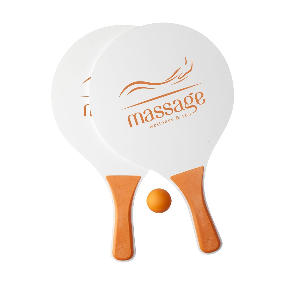 BeachTennis strandspel - oranje (± PMS 166C)