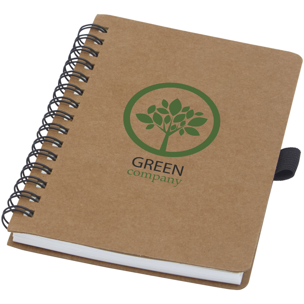 Cobble A6 wire-o gerecycled kartonnen notitieboek met steenpapier