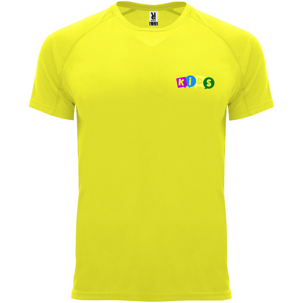 Bahrain 135 g/m² sportshirt met korte mouwen voor kinderen