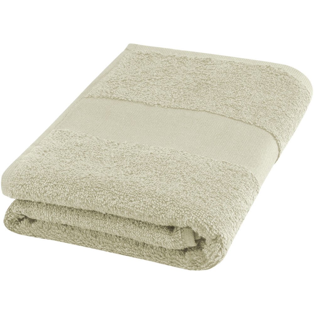 Charlotte handdoek 50 x 100 cm van 450 g/m² katoen - Lichtgrijs